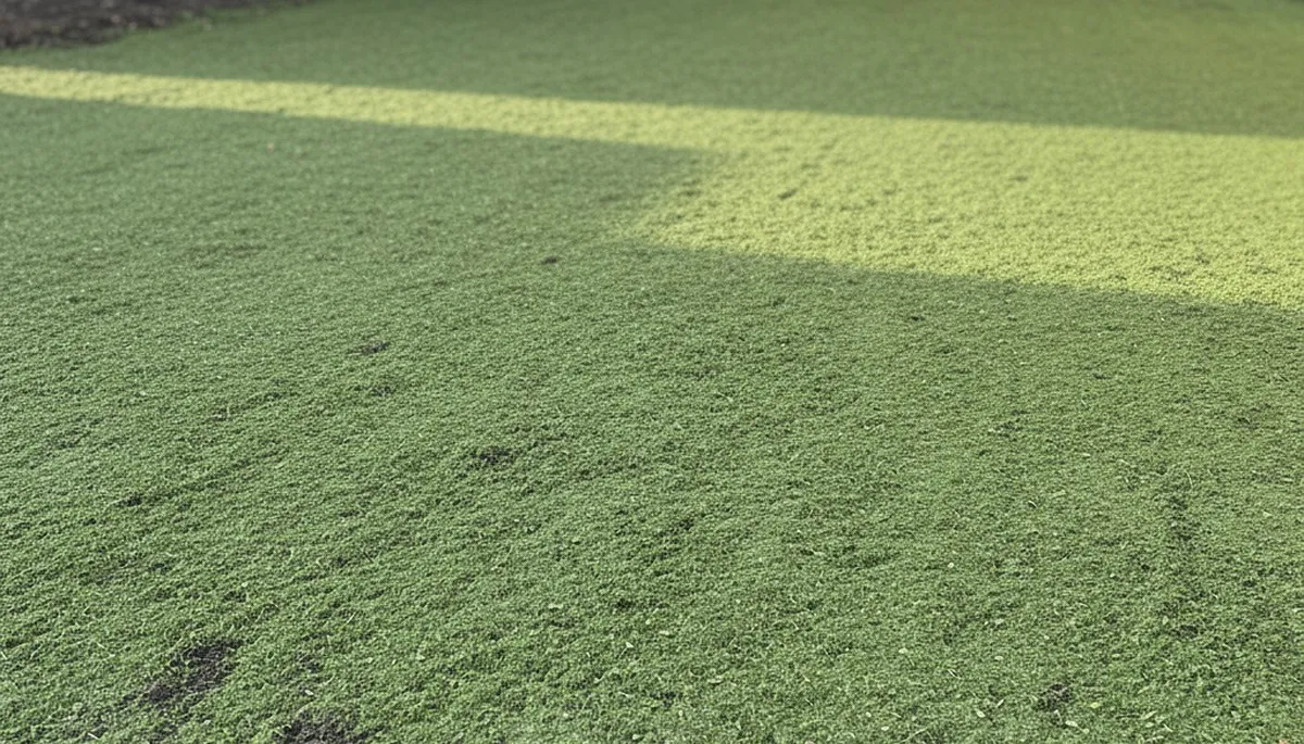 Fresh hydroseed evenly applied on prepared lawn soil by Chop Chop Landscaping in Baton Rouge, LA